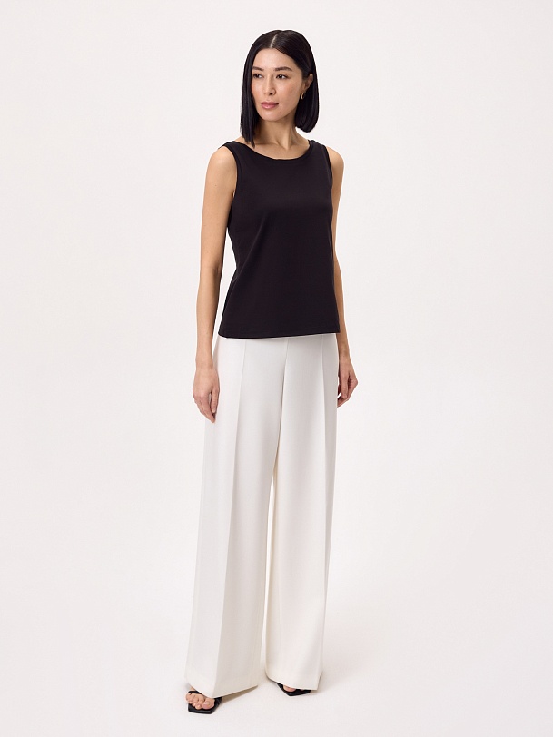 Базовый топ из 100% мерсеризированного хлопка