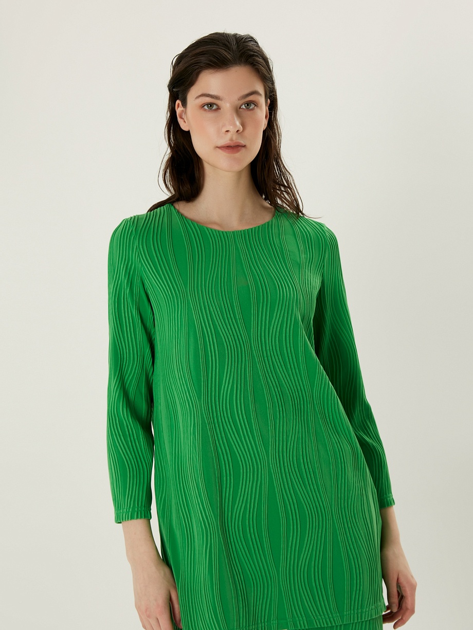 Трикотажная туника из фактурного тенселя