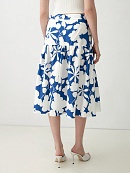 Летняя хлопковая юбка с широким воланом POMPA арт.4121580pa0190