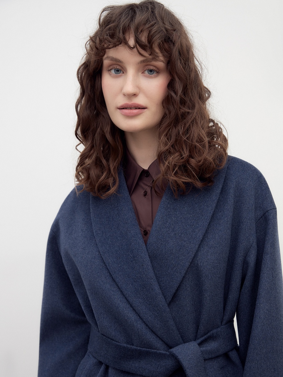 Шерстяное пальто с мембраной