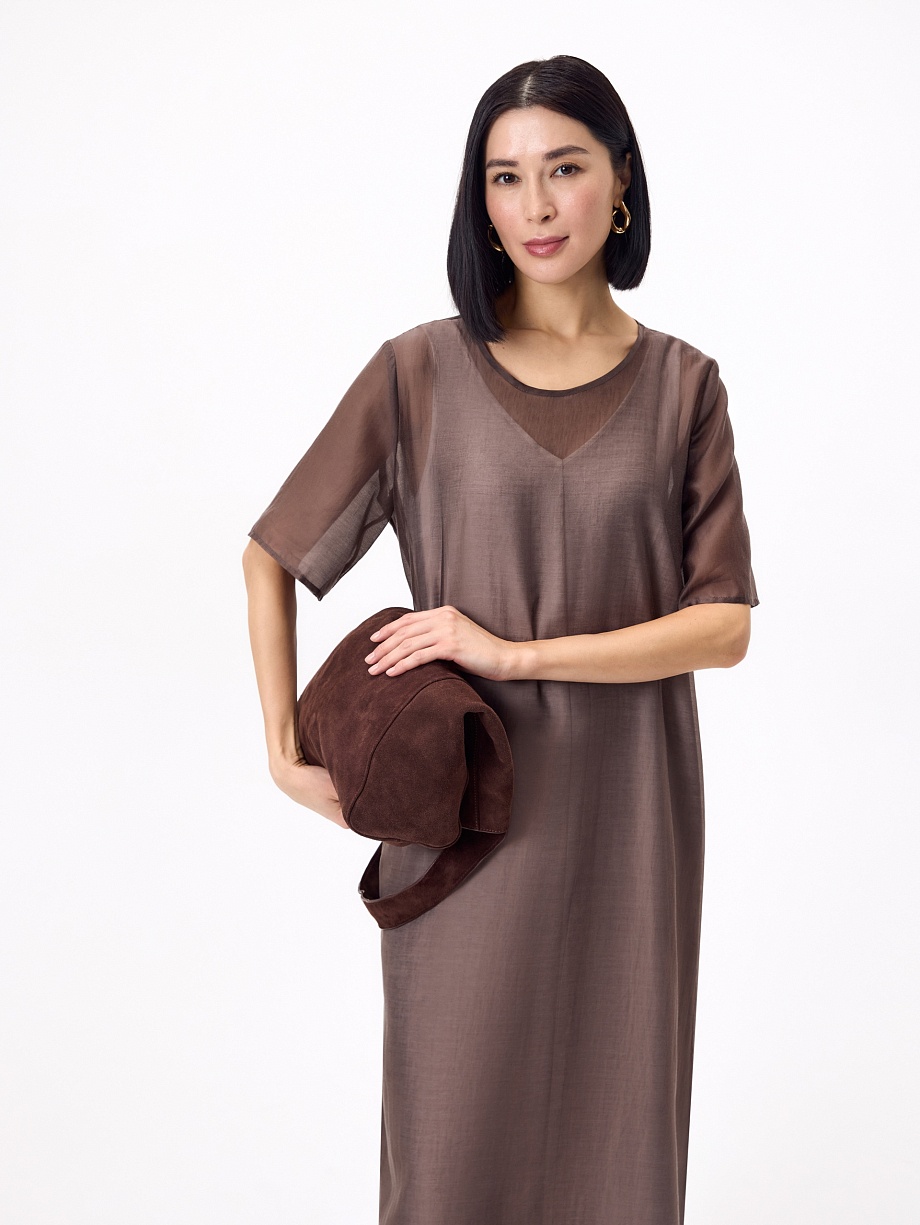 Двуслойное платье-футболка