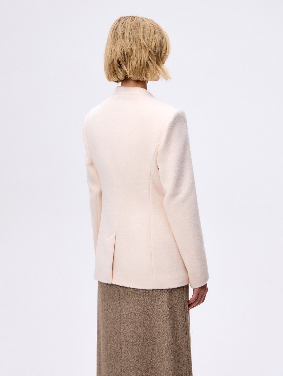 Жакет из премиальной шерстяной ткани с альпака