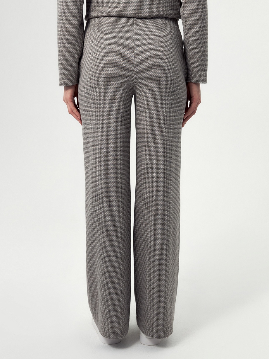 Брюки из жаккардового трикотажа