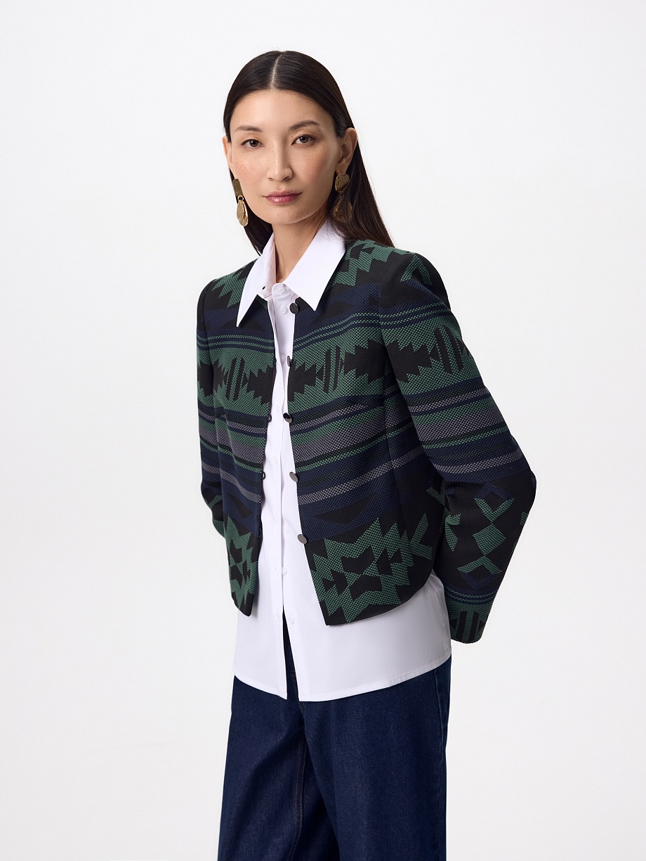 Жакет из жаккарда