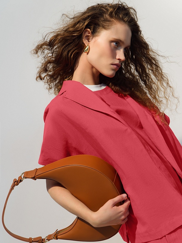 Летняя блуза из льна и хлопка