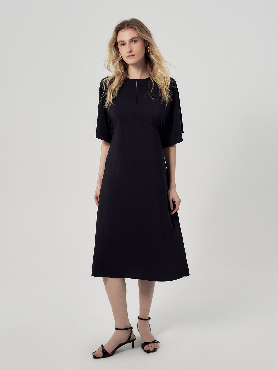 Платье миди из 100% натуральной ткани