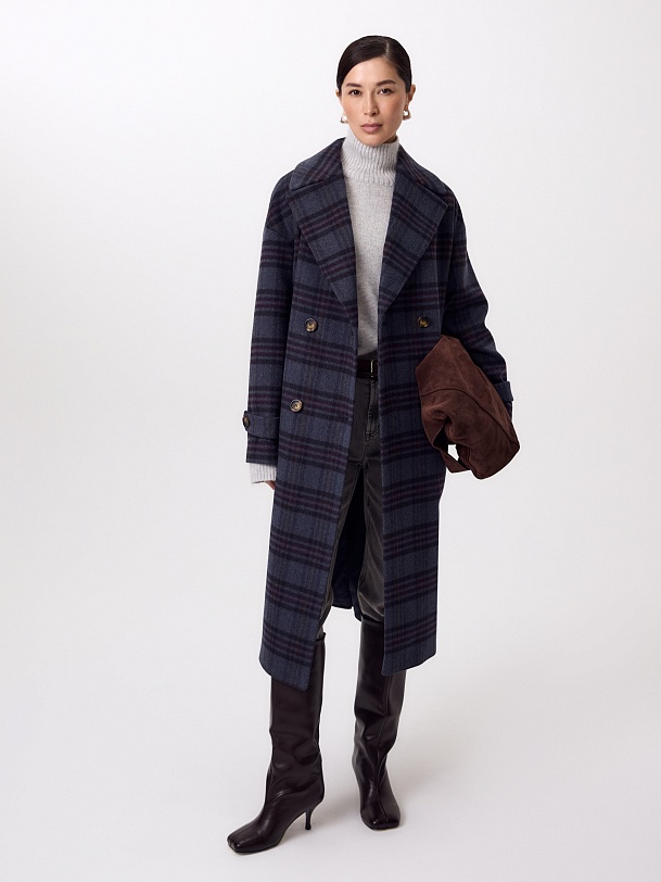 Шерстяное пальто еврозима с мембраной и утепленной спинкой