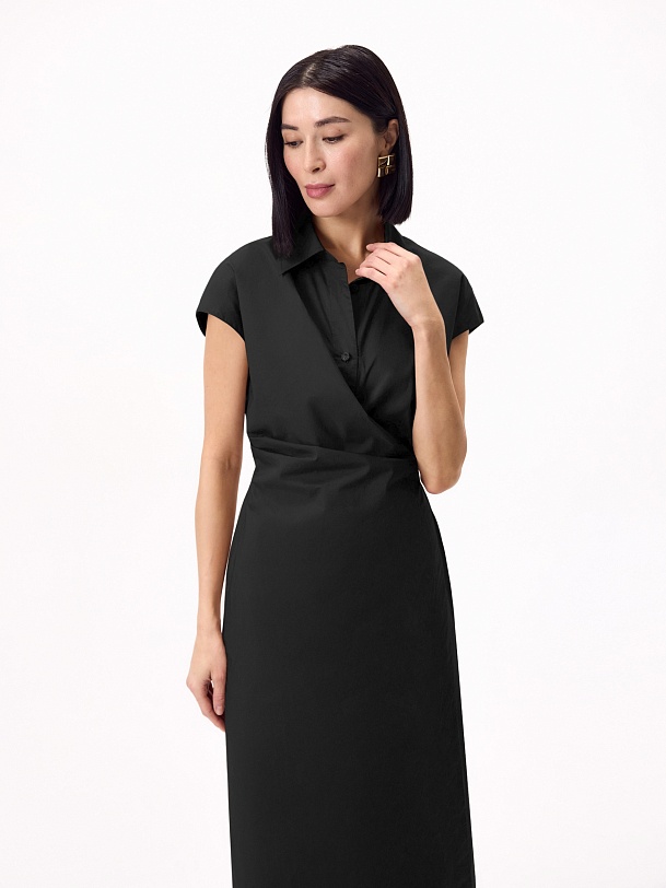 Платье на запах из 100% хлопка