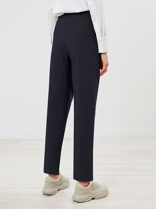 Утепленные брюки из костюмной ткани