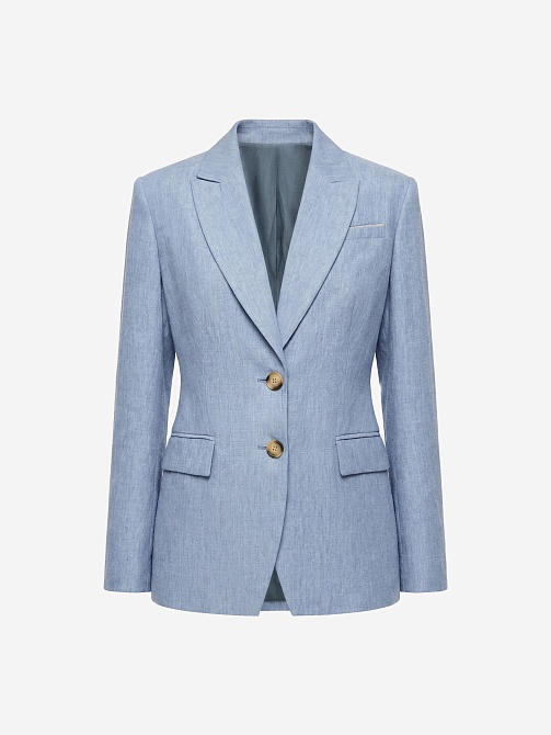 Приталенный жакет из премиального 100% льна 