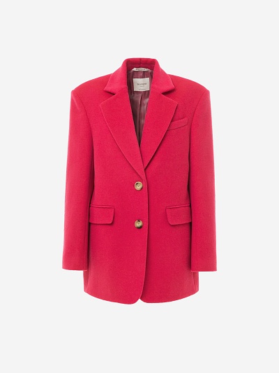 Пальто-пиджак из премиальной шерсти с добавлением кашемира и шелка POMPA