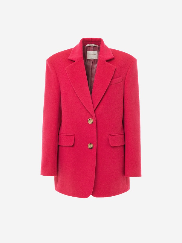 Пальто-пиджак из премиальной шерсти с добавлением кашемира и шелка