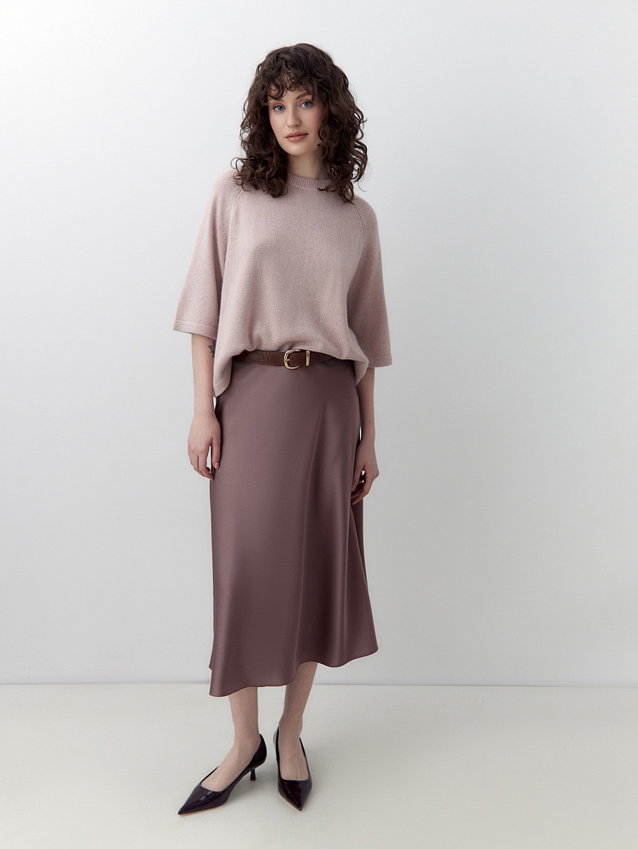 Струящаяся юбка миди на эластичном поясе