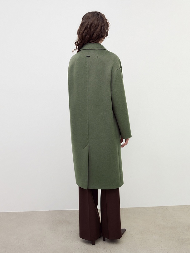 Шерстяное демисезонное пальто с мембраной