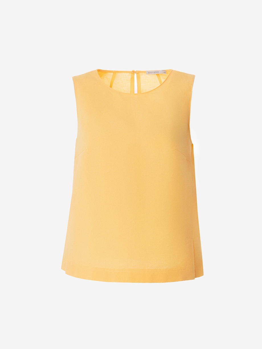 Летний топ из хлопка и льна