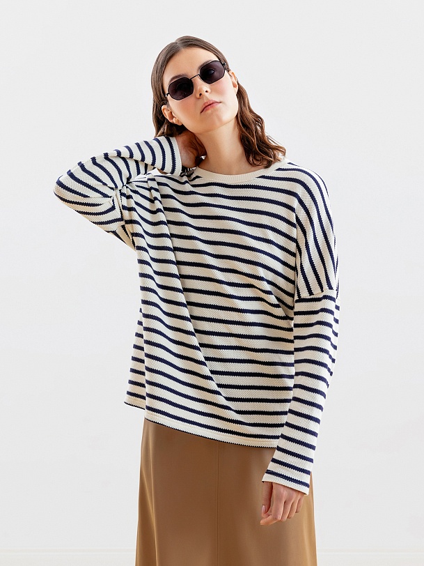 Джемпер женский в полоску