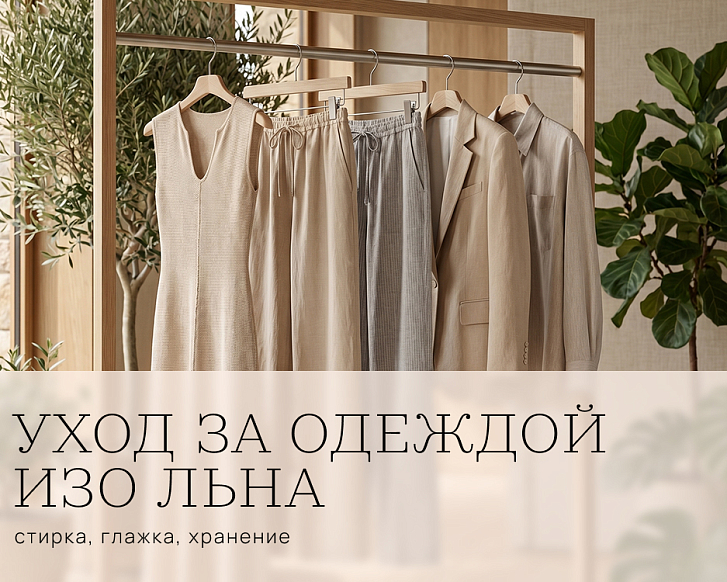 Как ухаживать за одеждой изо льна