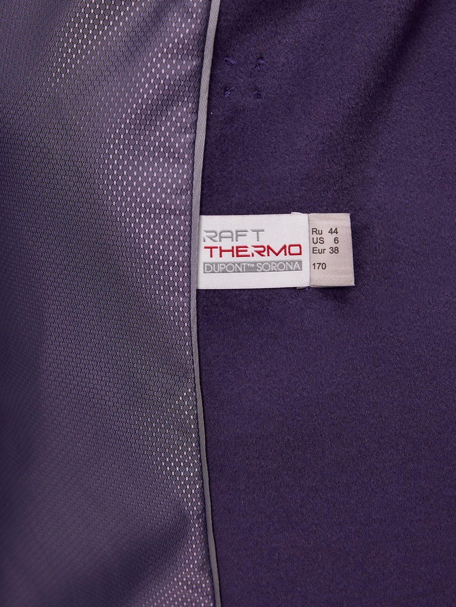 Пальто из шерсти с мембраной и утеплённой спинкой