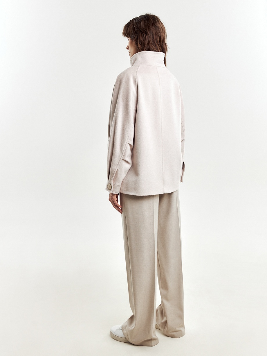 Куртка из пальтовой ворсовой ткани