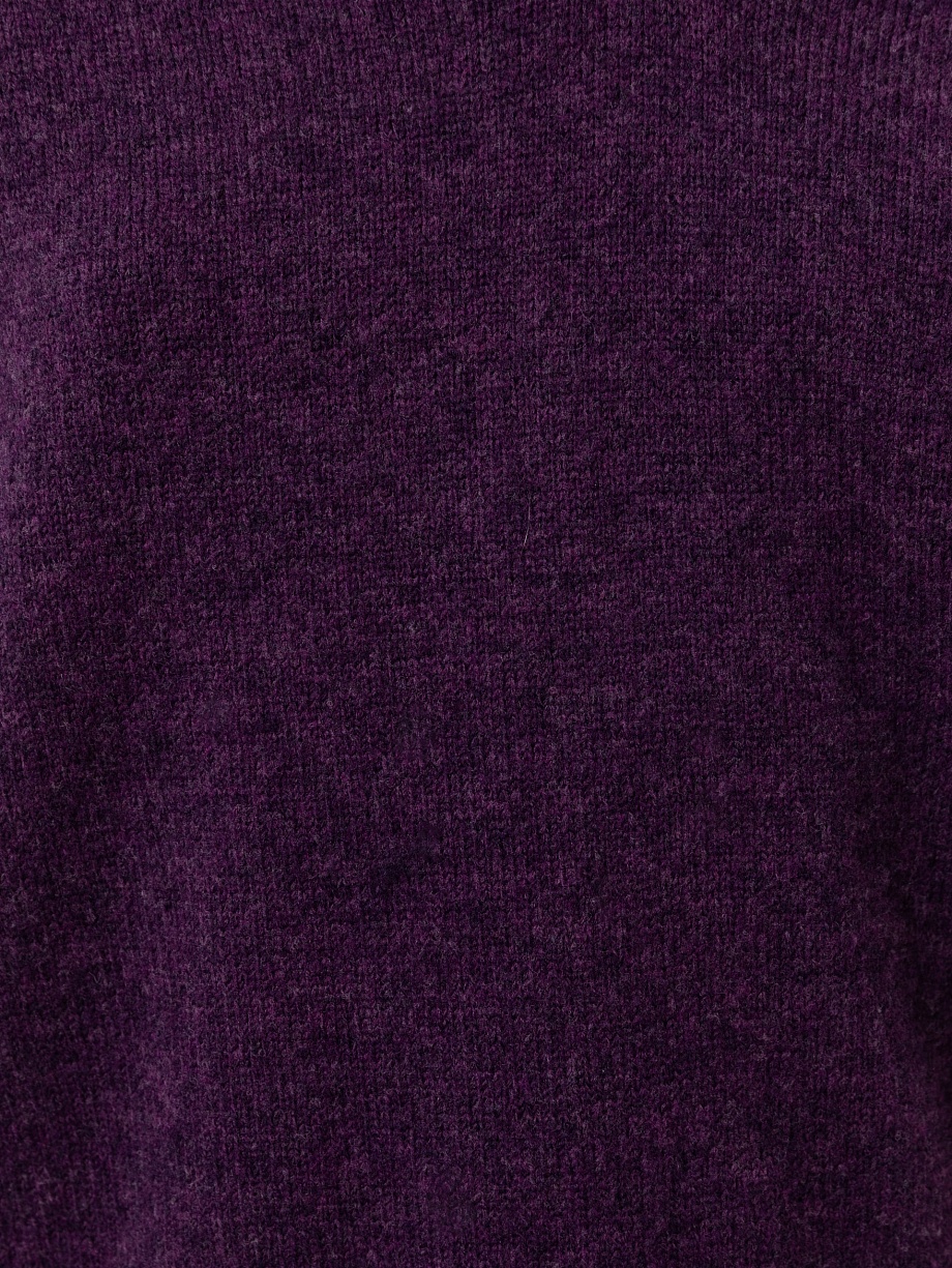 Мягкий вязаный джемпер-поло с овечьей шерстью