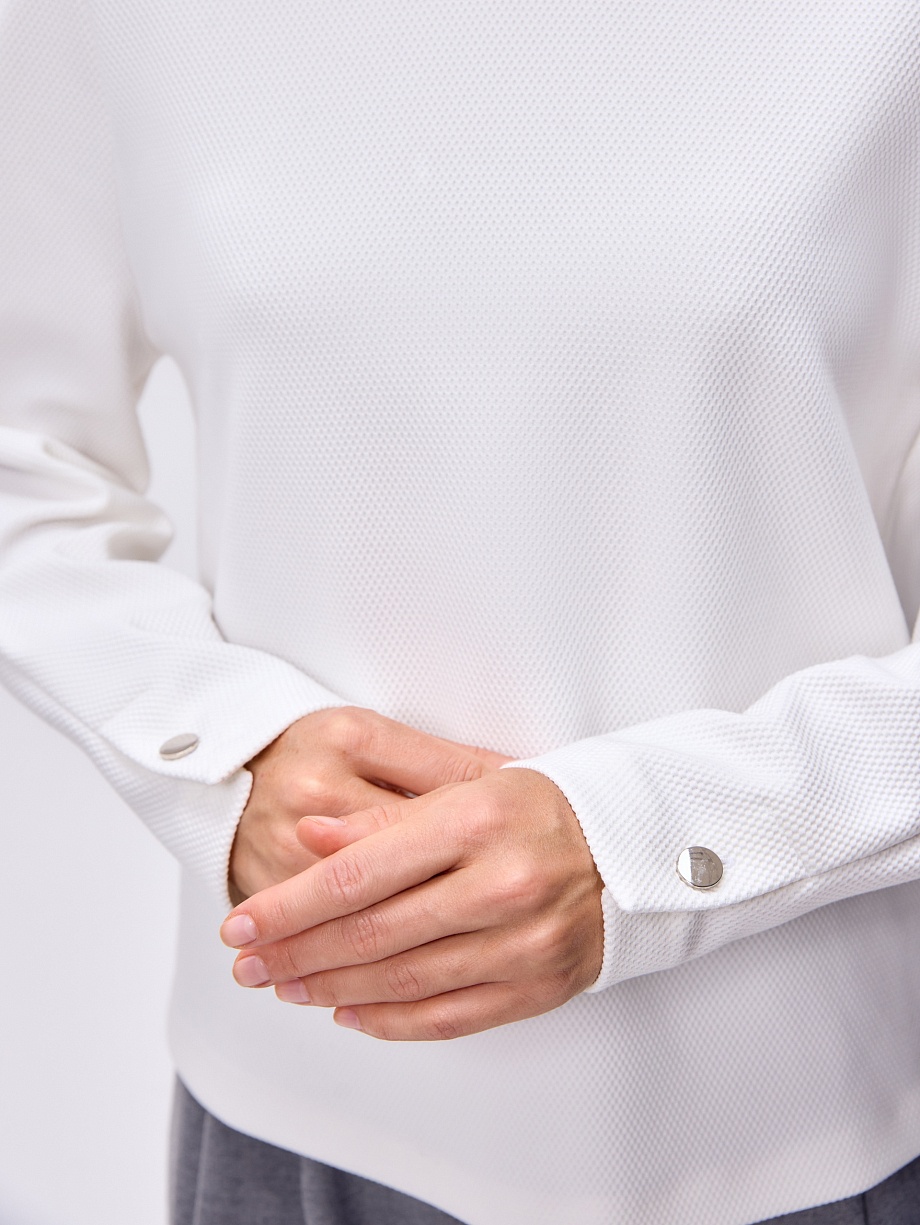 Джемпер из фактурного трикотажа