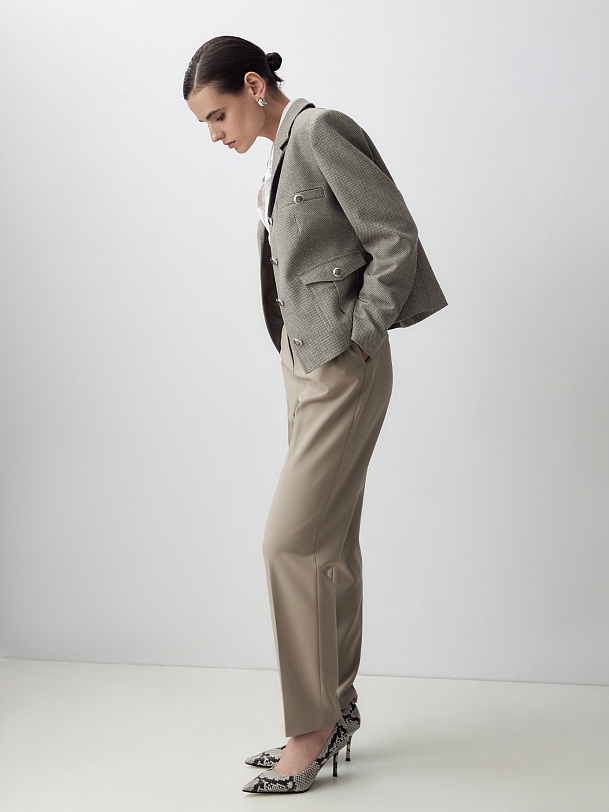 Жакет из фактурной ткани