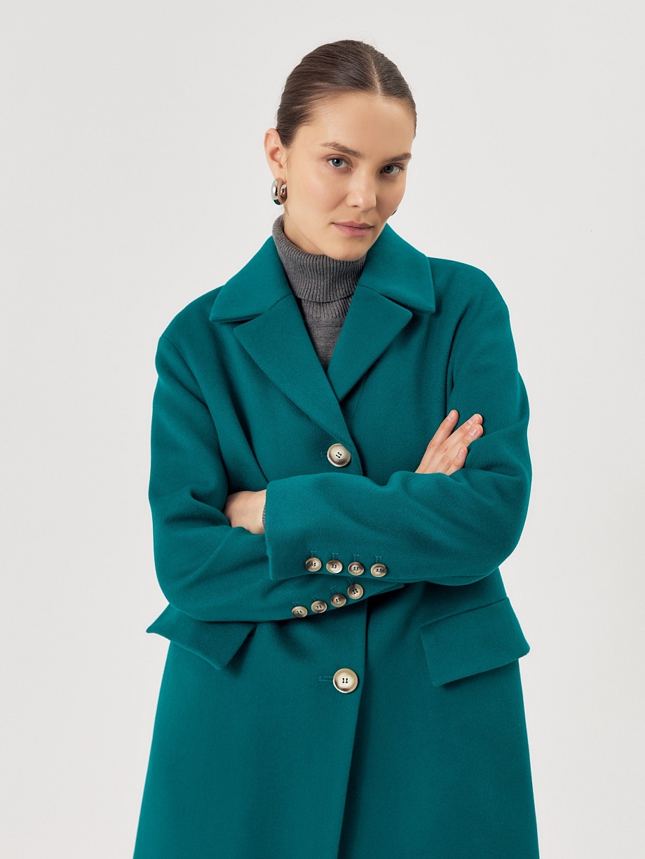 Шерстяное пальто с мембраной