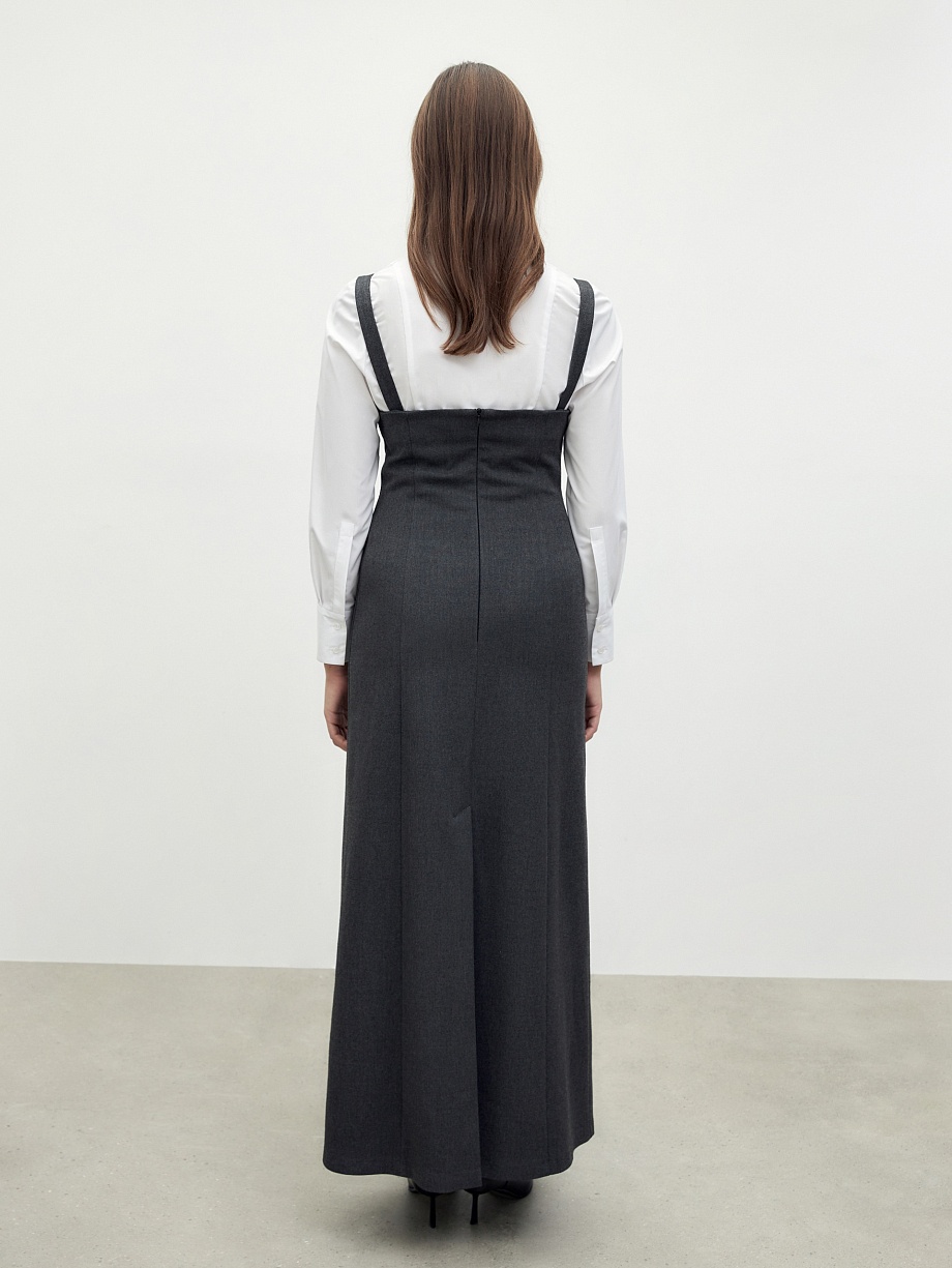 Сарафан из костюмной ткани 