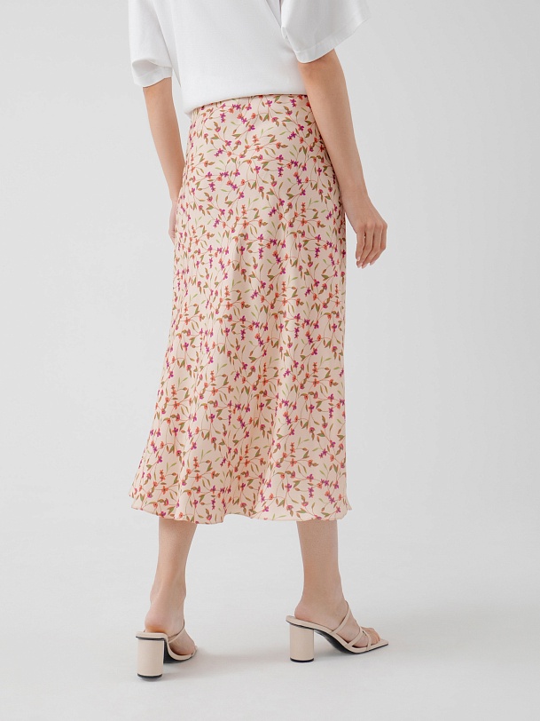 Романтичная юбка-трапеция из 100% вискозы