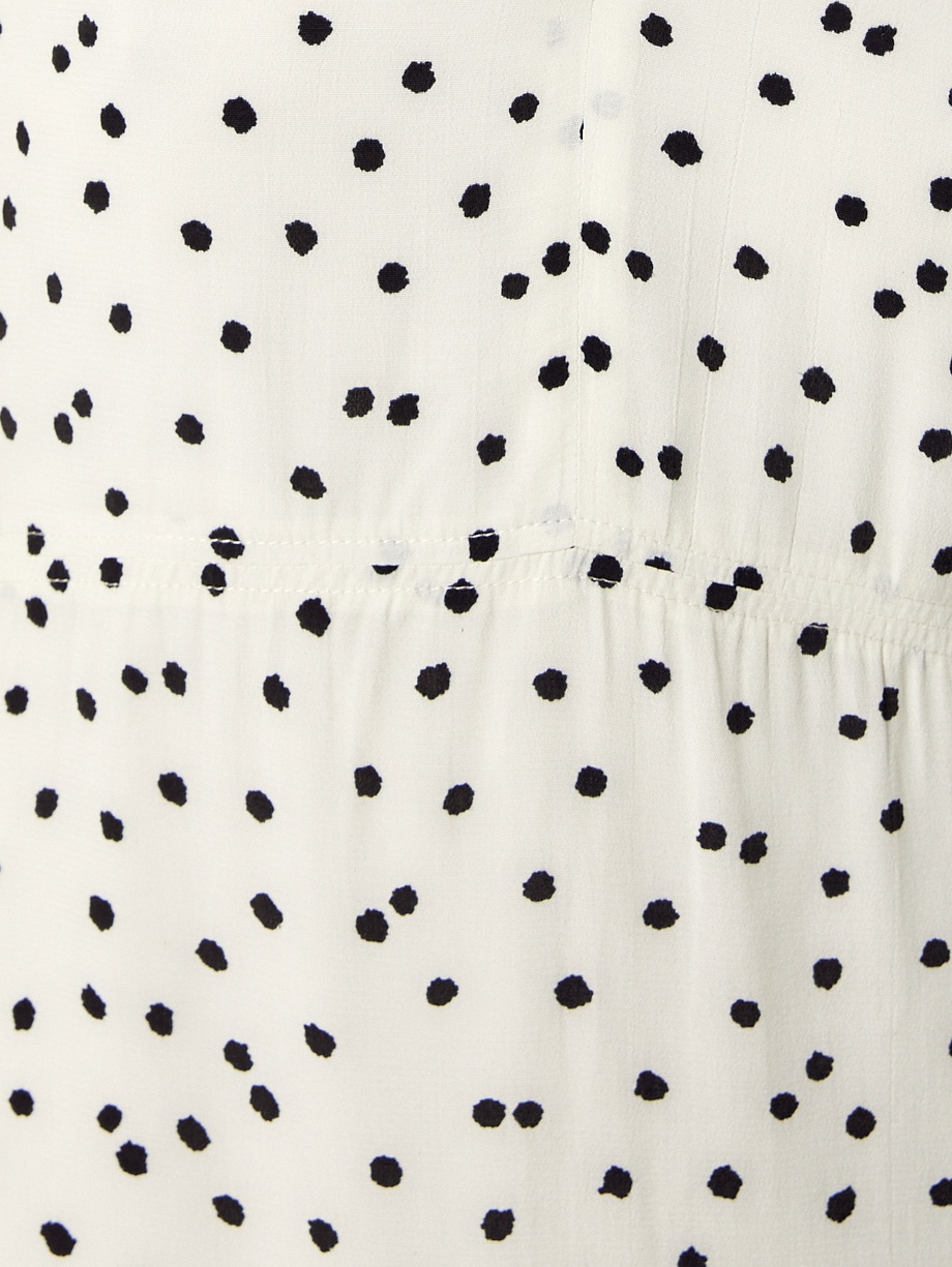 Платье из 100% вискозы в горошек