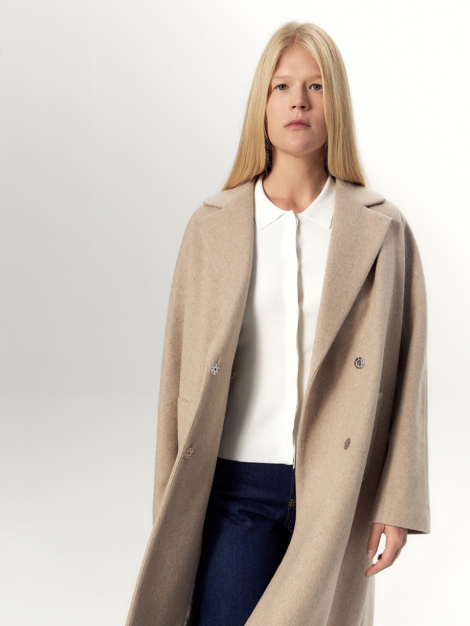 Пальто из шерсти с мембраной