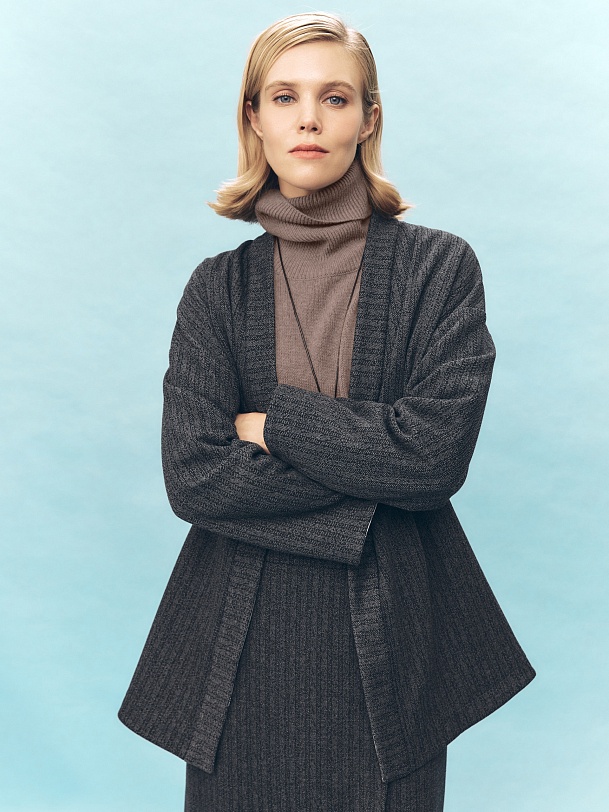 Двусторонний трикотажный жакет