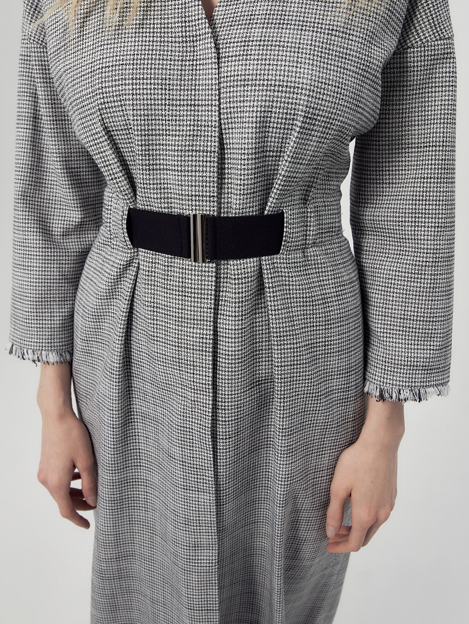 Платье миди с кулиской