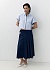 Прямая юбка-миди со складками и карманами POMPA арт.3122180cd0264