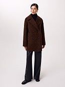 Полупальто из шерсти Альпака Бэби Сури с мембраной и утеплённой спинкой POMPA арт.1024983p90090