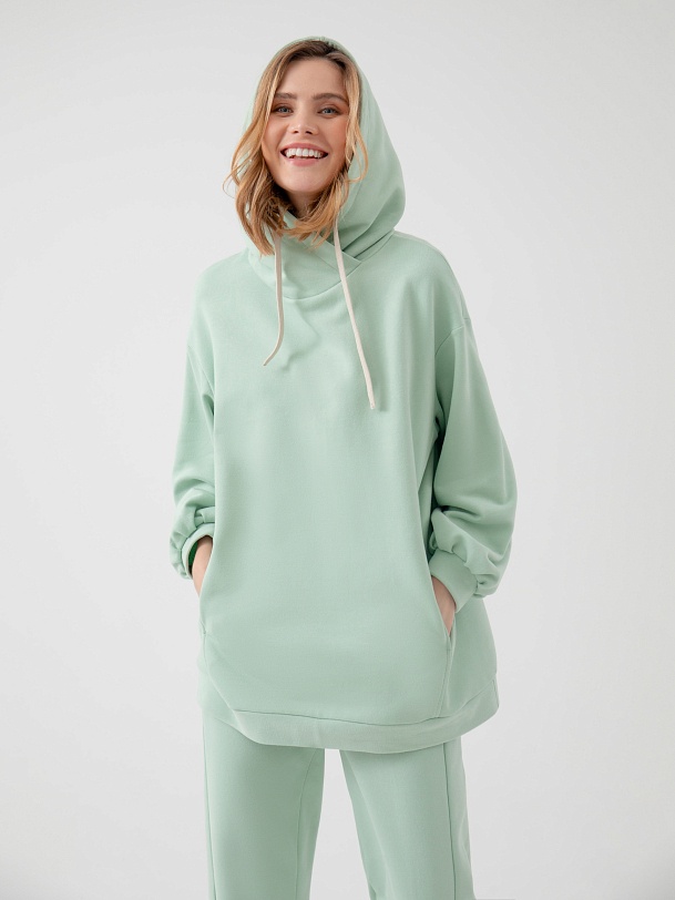 Худи из плотного хлопка без начеса