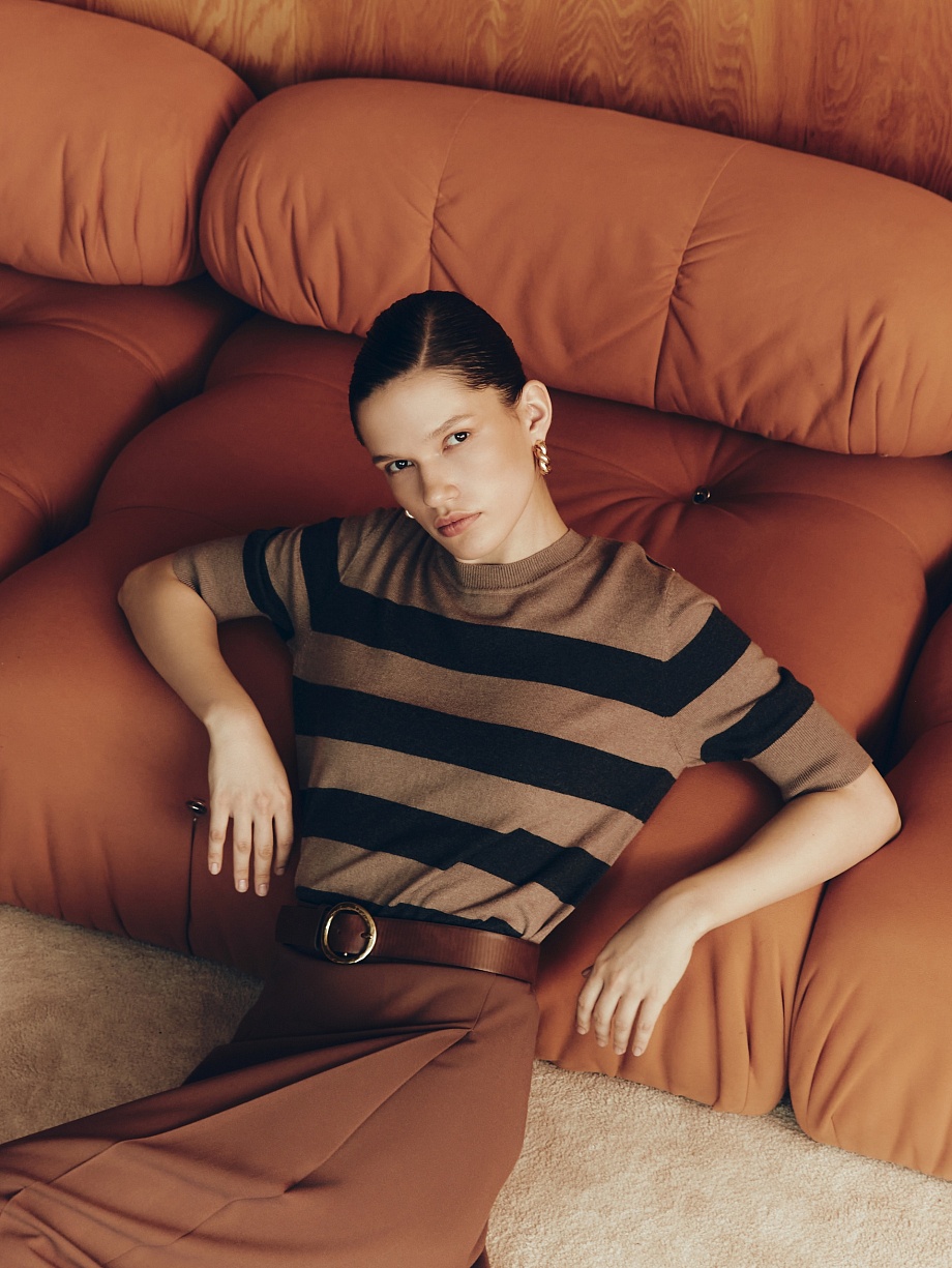 Вязаный джемпер из хлопка и кашемира