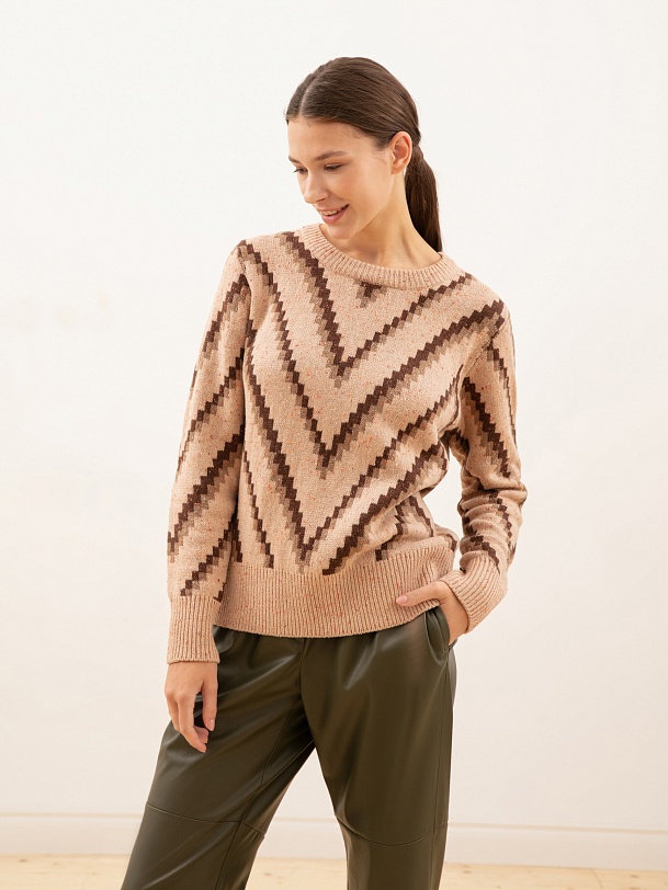 Джемпер женский с круглой горловиной