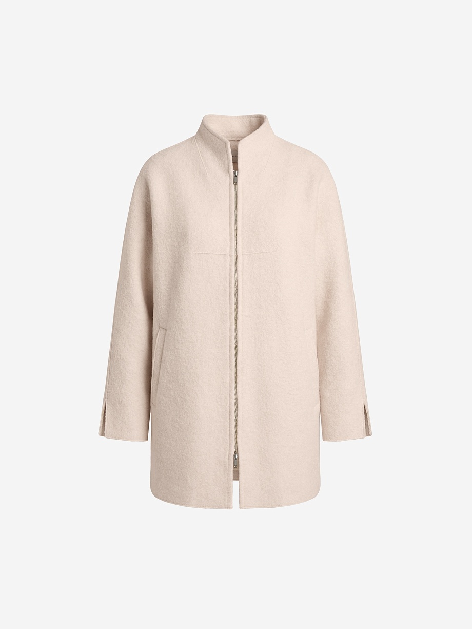 Полупальто из вареной шерсти с мембраной