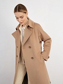 Двубортное демисезонное классическое пальто с мембраной POMPA арт.1013001p10007