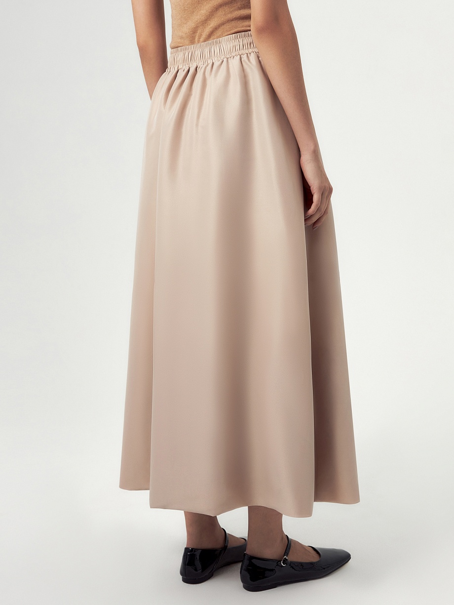 Юбка-баллон из атласа