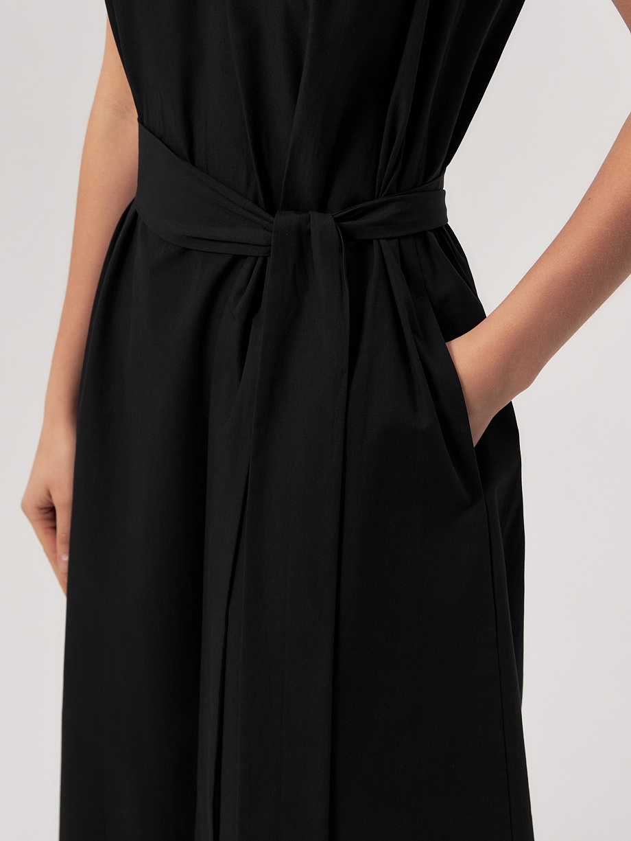 Сарафан из 100% хлопка с поясом