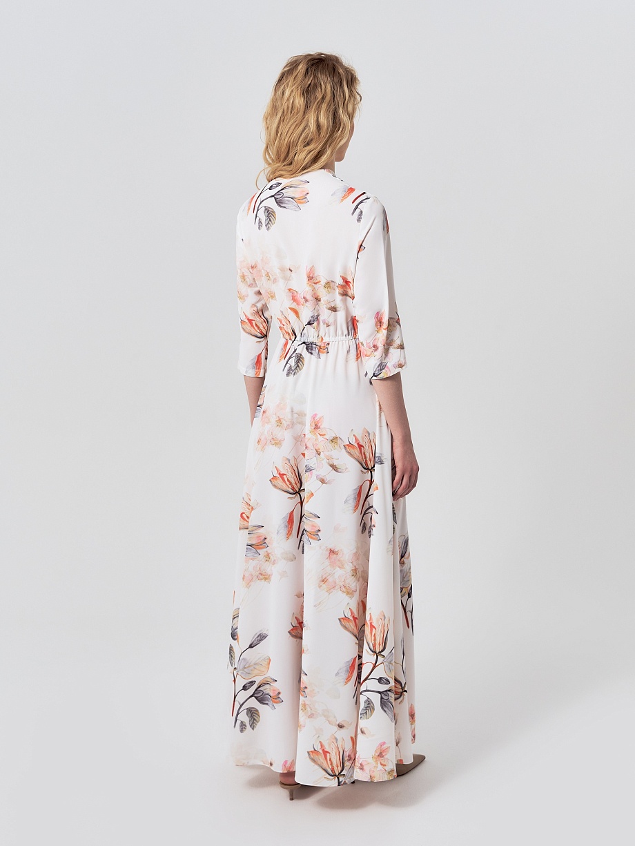 Платье-макси А-силуэта