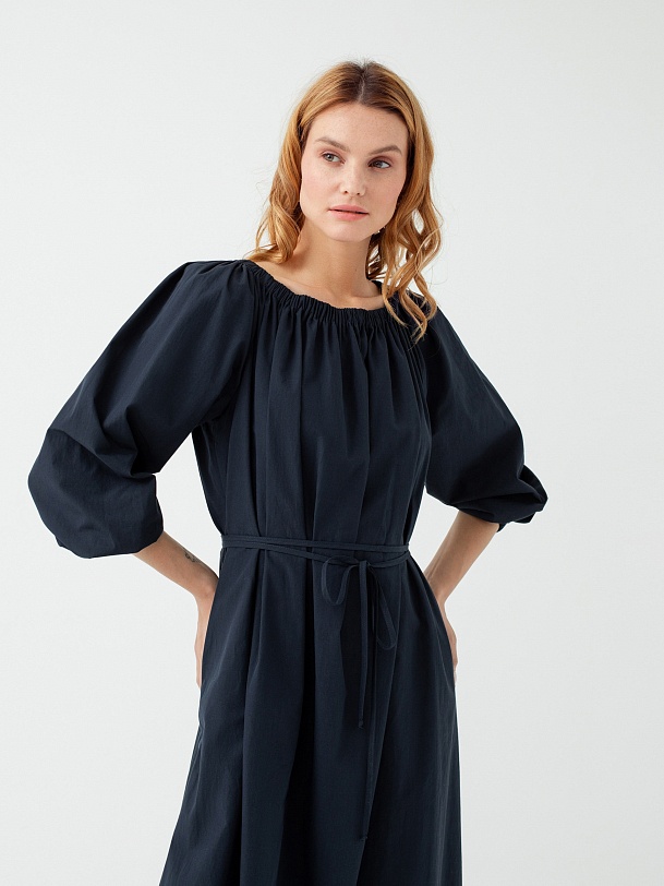 Платье длинное из хлопка