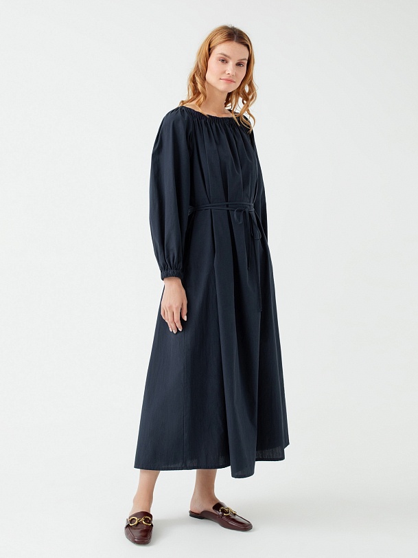 Платье длинное из хлопка