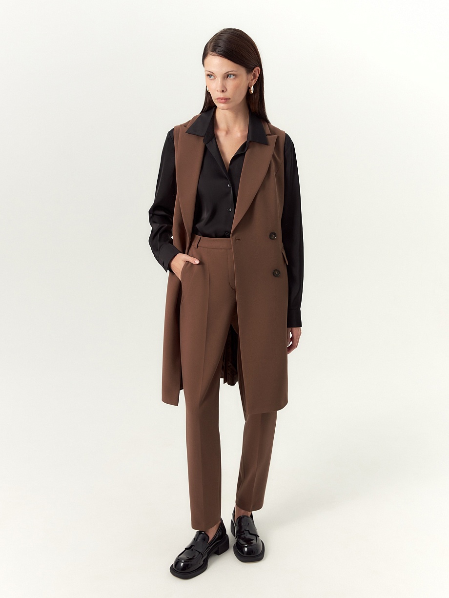 Брюки из костюмной ткани