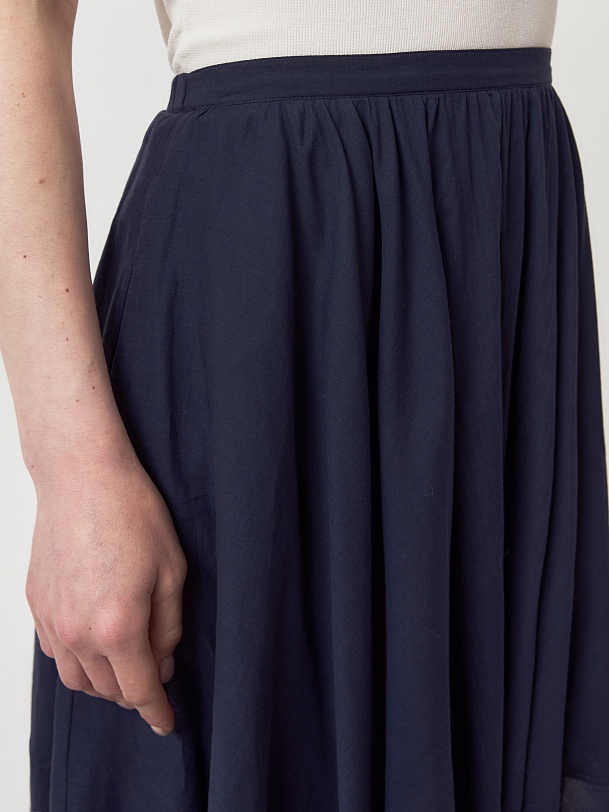 Юбка-баллон из тонкого 100% хлопка