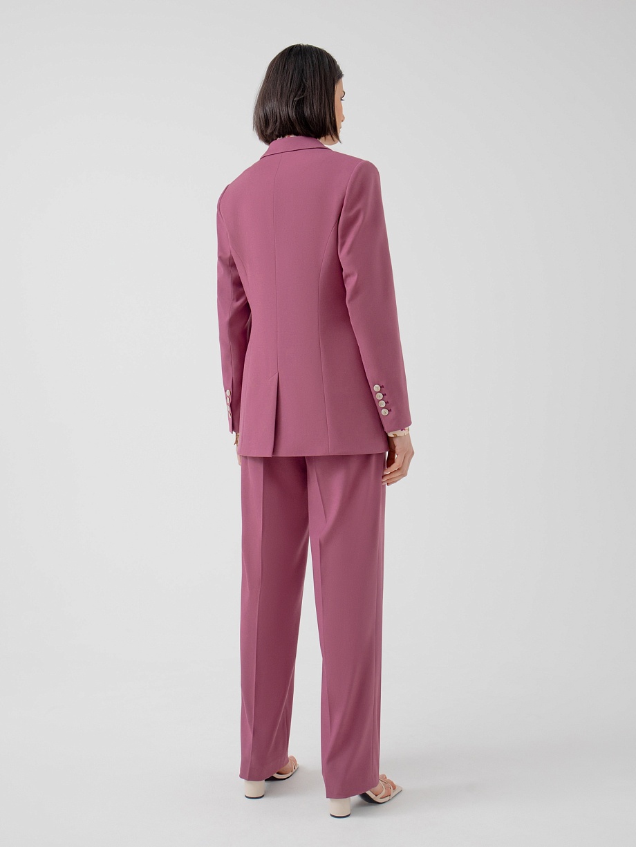 Прямой удлиненный однобортный жакет