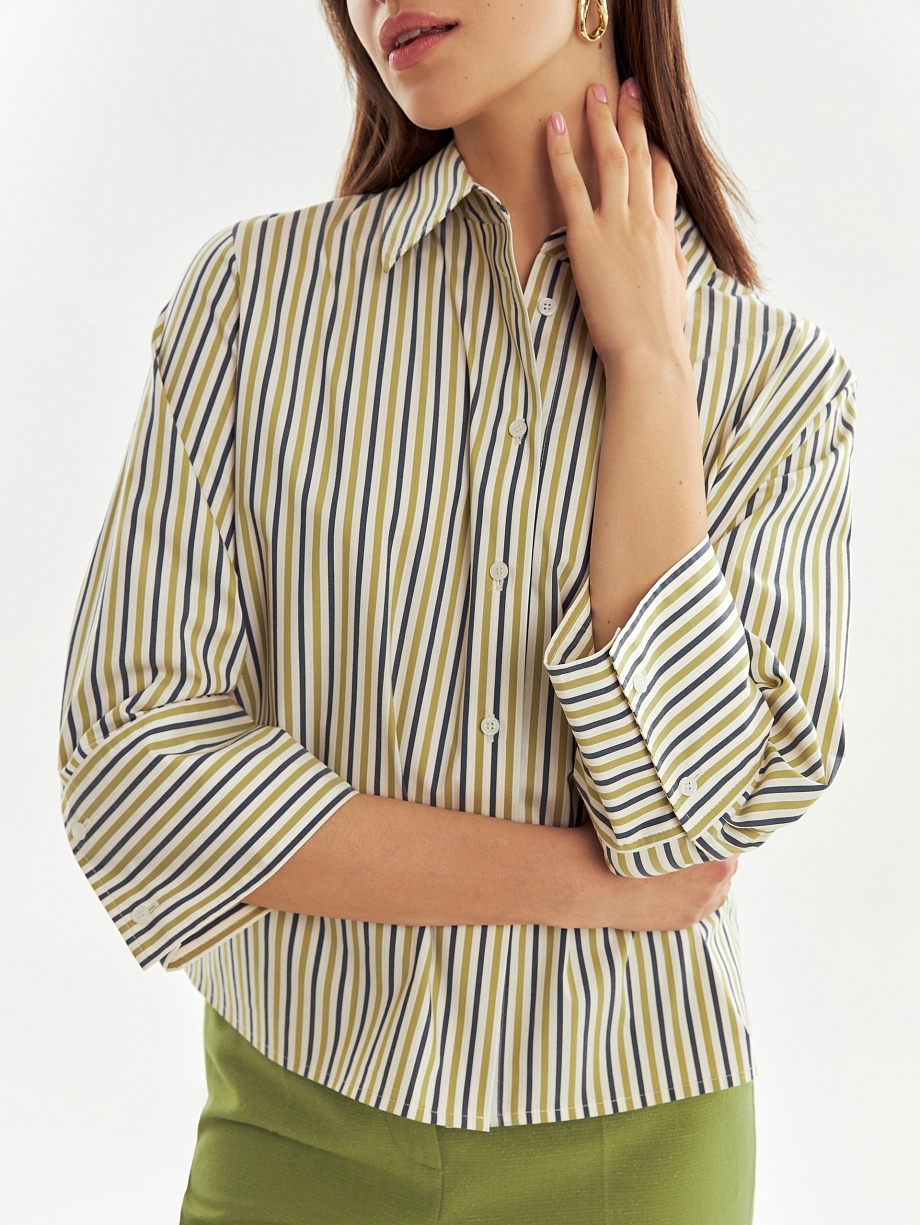 Свободная рубашка в полоску