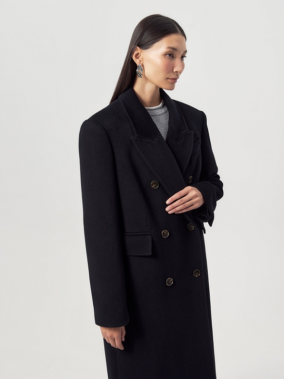 Пальто из премиальной шерсти с мембраной и съёмной подстёжкой POMPA арт.1016170p91199